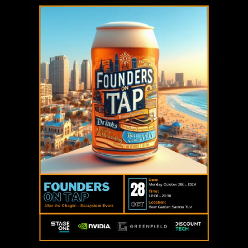 Cover Image for Founders on Tap: After the Chagim Ecosystem Event