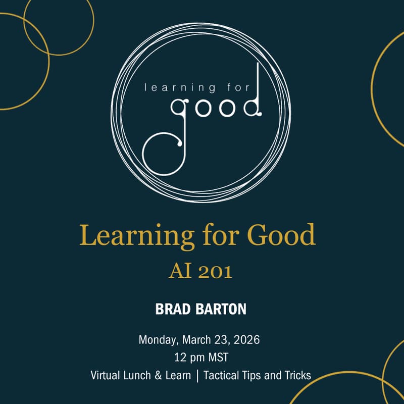 Cover Image for Learning for Good - AI 201