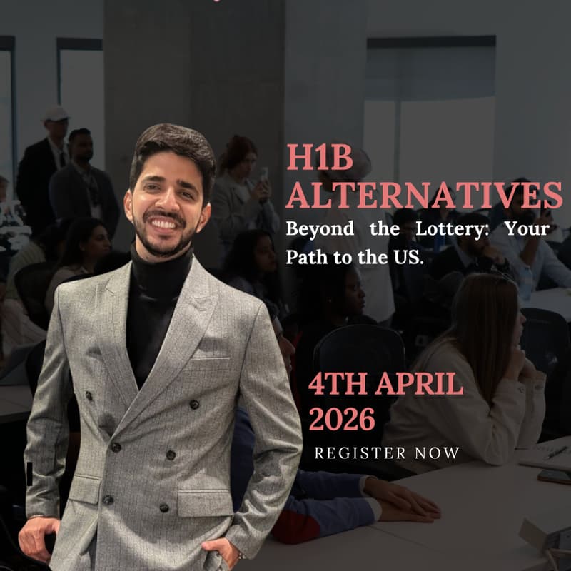 Cover Image for H1B Alternatives Workshop: Step-by-Step Pathways (O1, Day 1 CPT & More)