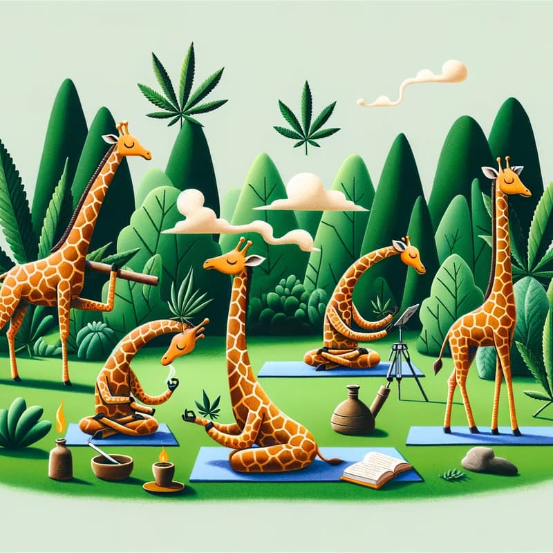 Cover Image for Cannabis-Infused Yoga, Breathwork, and Journaling (Giraffes & Kinn-Only)