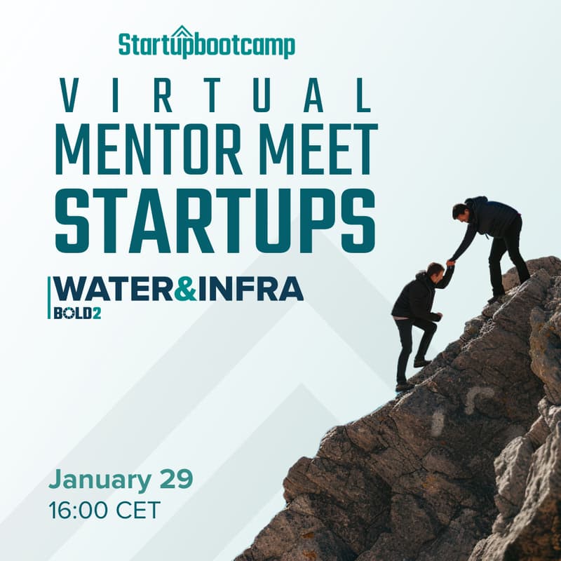 Cover Image for Virtual Mentor Meet Startups | Water & Infra 𖣘
