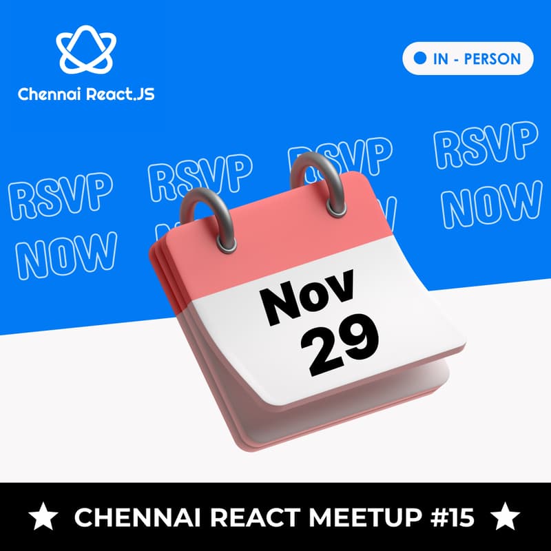 Cover Image for Chennai React Meetup #15