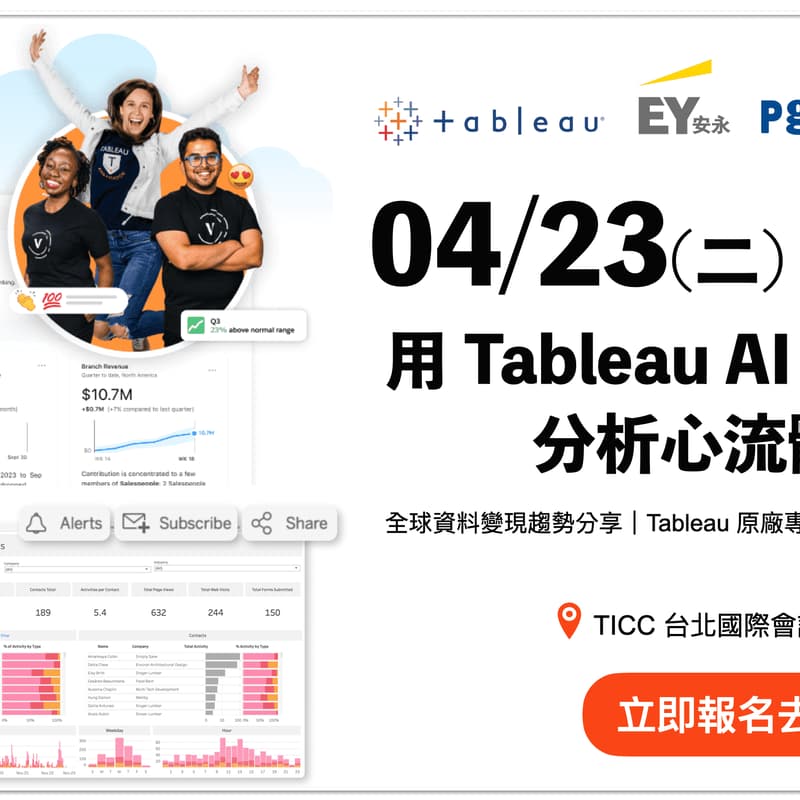 Cover Image for 用 Tableau AI 輕鬆進入「分析心流」體驗