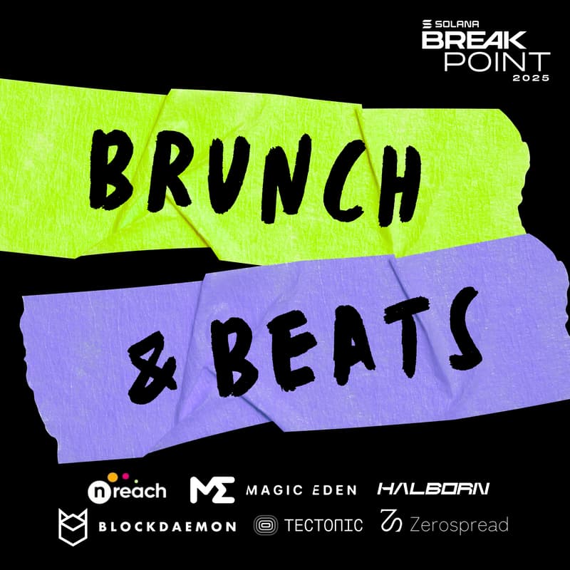 Cover Image for Solana Breakpoint Brunch & Beats w/ Halborn, Magic Eden, nReach, Blockdaemon & Zerospread
