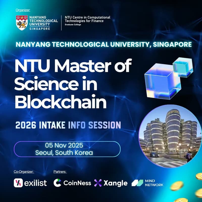 Cover Image for NTU Master of Science in Blockchain