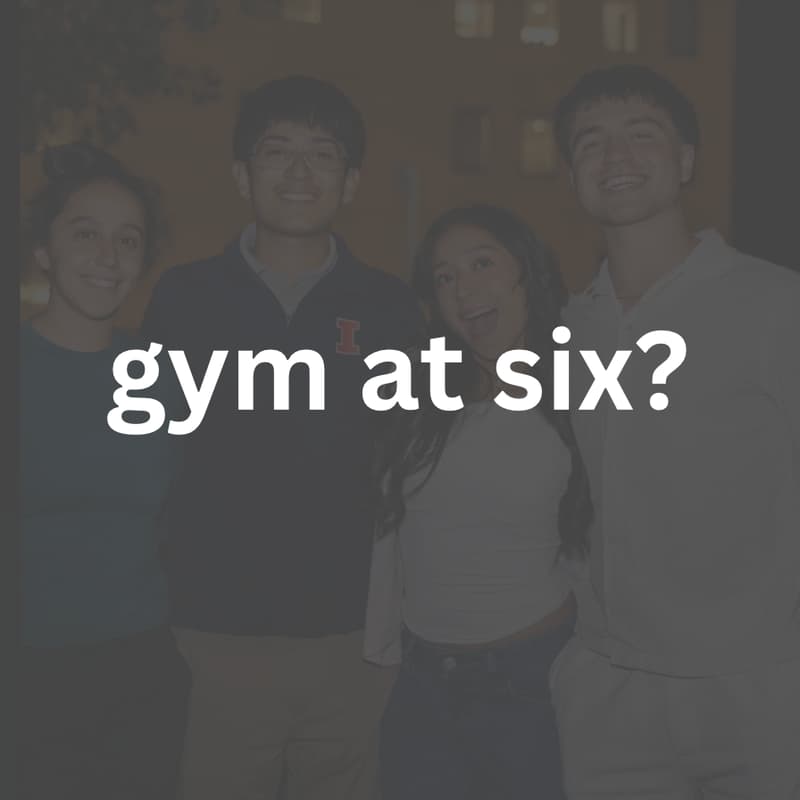 Cover Image for gym at six?