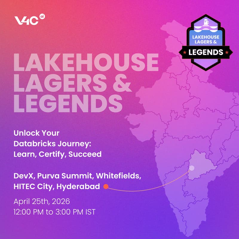 Cover Image for Lakehouse, Lagers & Legends [Hyderabad]: Unlocking our Databricks Journey: Learn, Certify, Succeed