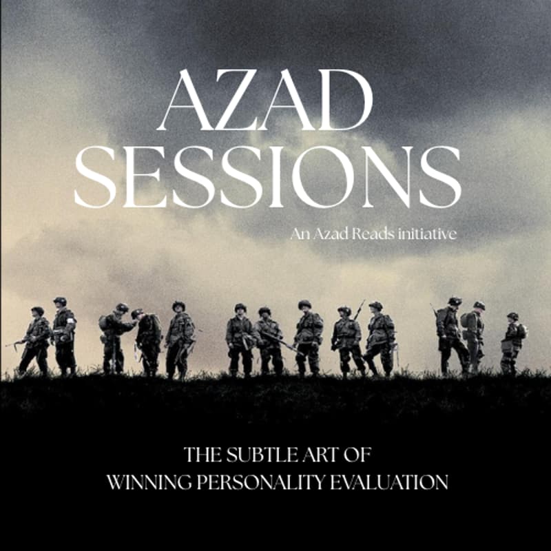 Cover Image for Azad Sessions #10: The Subtle Art of Winning Personality Evaluation with Dr. Manish Singh