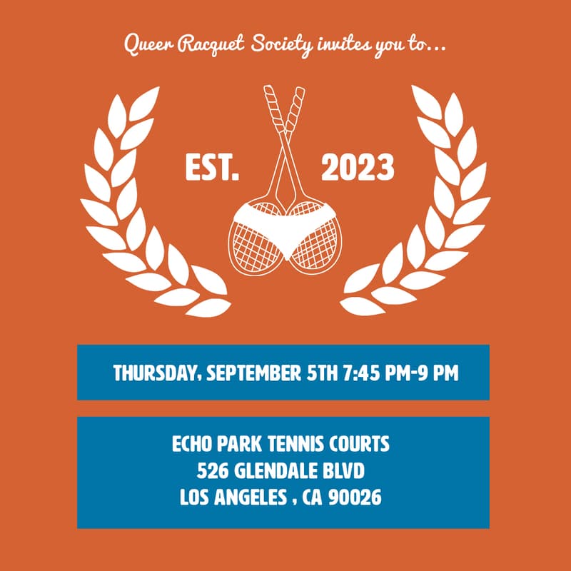 Cover Image for Queer Racquet Society - Weekly Tennis Meet - 9/5