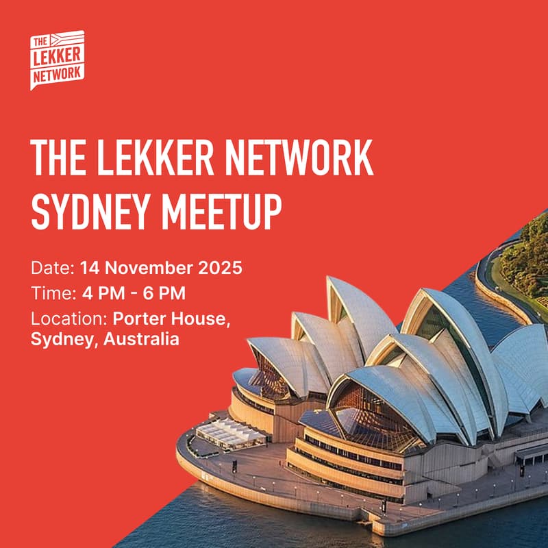Cover Image for The Lekker Network: First Sydney meet-up
