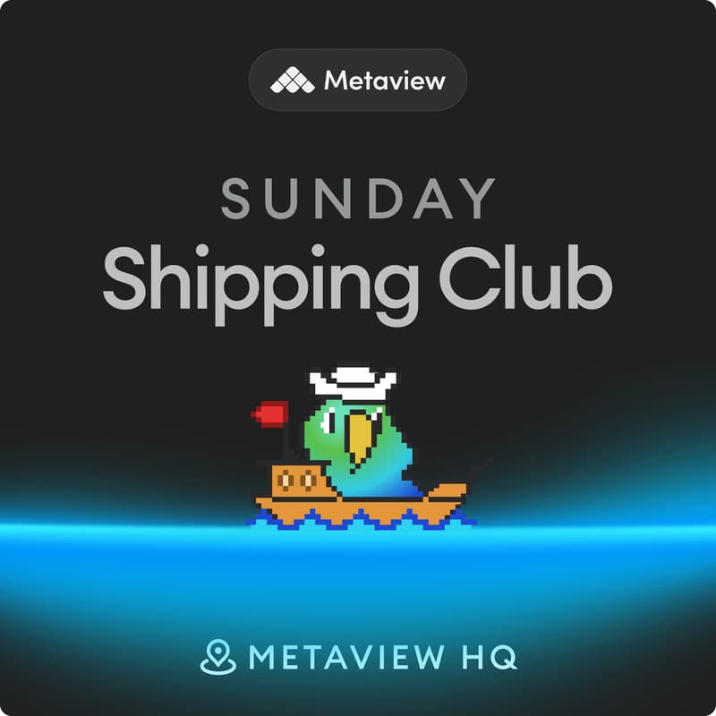 Cover Image for Sunday Shipping Club: Cowork at Metaview HQ