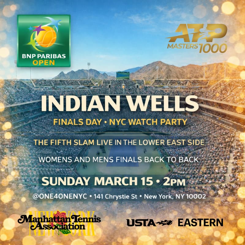 Cover Image for Indian Wells Finals Day - NYC watch party