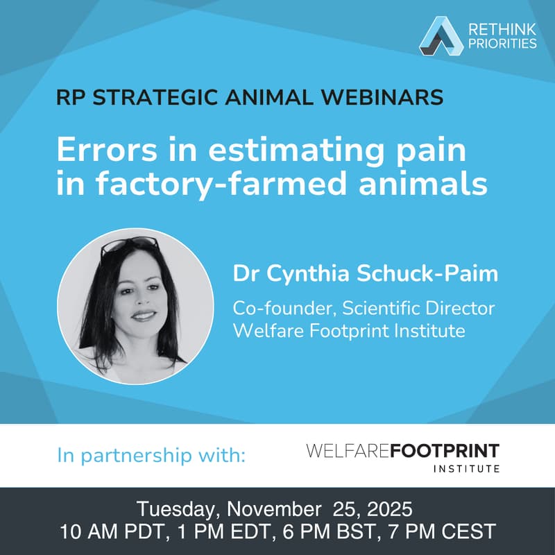 Cover Image for Errors in estimating pain in factory-farmed animals