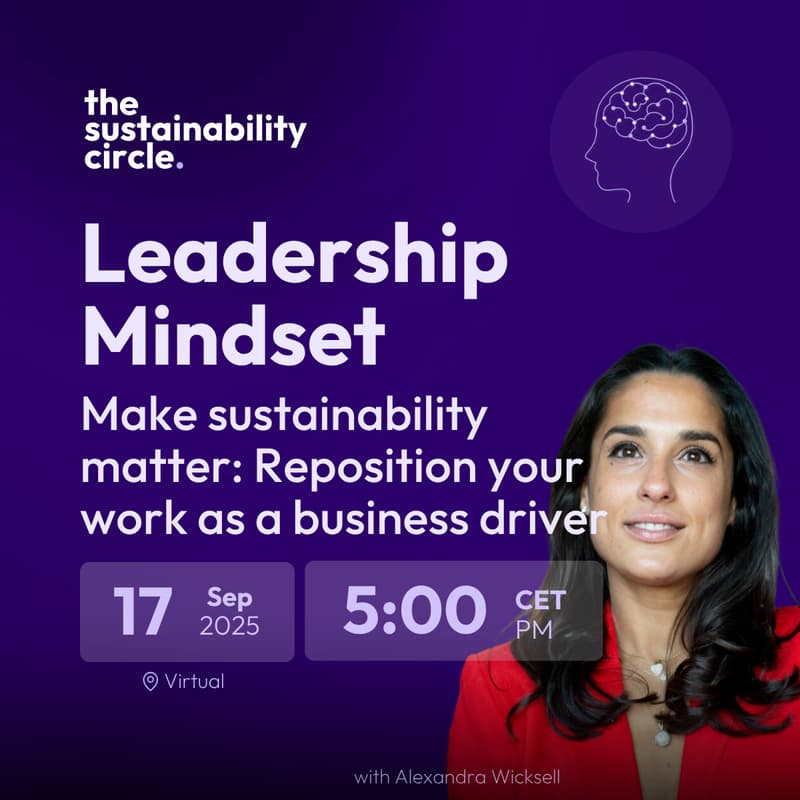 Cover Image for Make sustainability matter: Reposition your work as a business driver