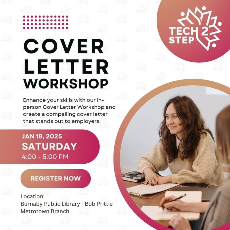 Cover Image for Tech2Step Presents: Cover Letter Workshop