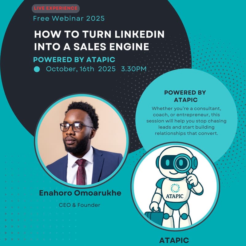 Cover Image for How to Turn LinkedIn Into A Sales Engine - Powered By ATAPIC