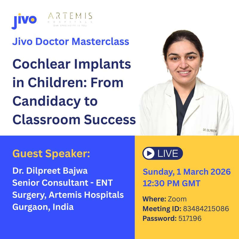 Cover Image for Jivo Masterclass | Cochlear Implants in Children: From Candidacy to Classroom Success