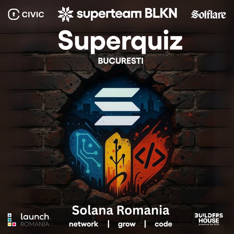 Cover Image for Superquiz @ Bucharest | Solana Romania & Superteam Balkan