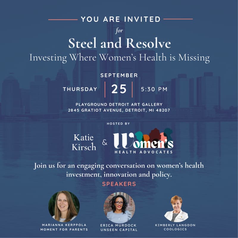 Cover Image for Steel and Resolve: Investing Where Women's Health is Missing (Detroit)