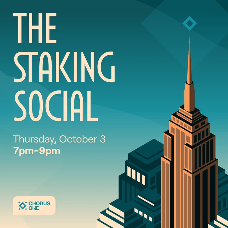 Cover Image for The Staking Social - NYC edition by Chorus One