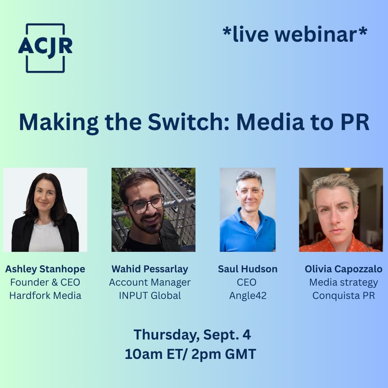 Cover Image for Making the Switch: Media to PR