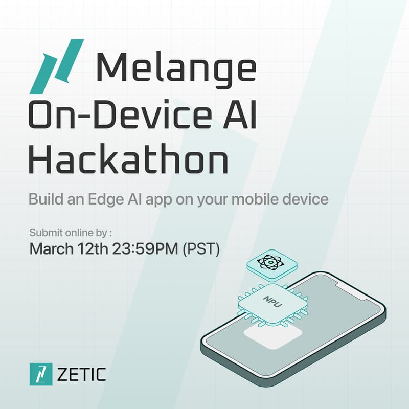 Cover Image for Melange On-Device AI Hackathon