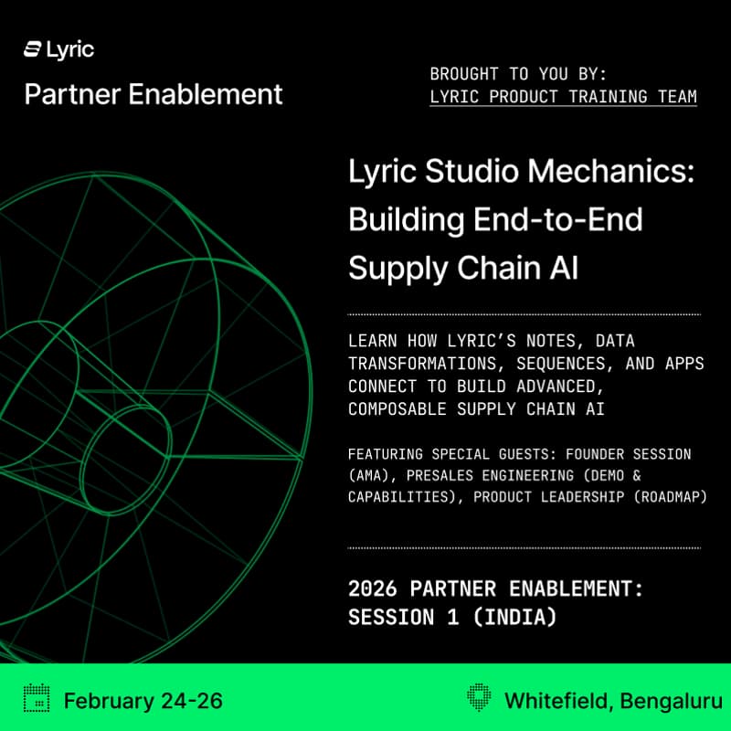 Cover Image for Lyric Studio Mechanics: Building End-to-End Supply Chain AI in Action