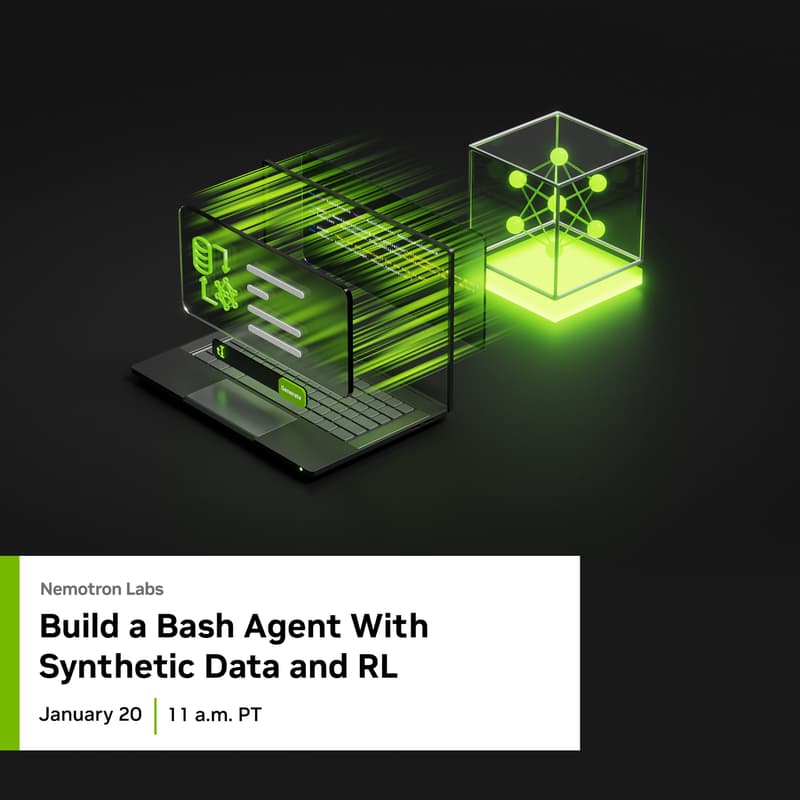 Cover Image for Learn with Me: Train AI Agents for Command-Line Tasks with Synthetic Data and RL | Nemotron Labs