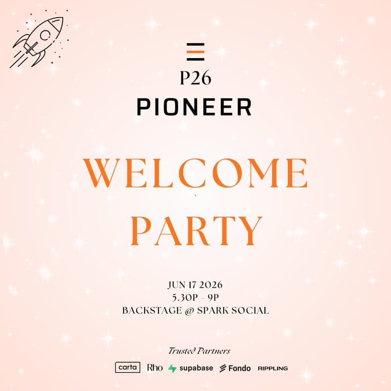 Cover Image for 🔌 Pioneer P26 Welcome Party⚡️