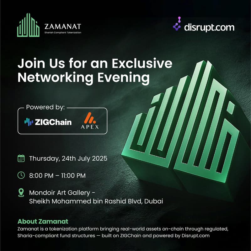 Cover Image for Zamanat - Exclusive Gathering | Co-Hosted by Apex Group & ZIGChain