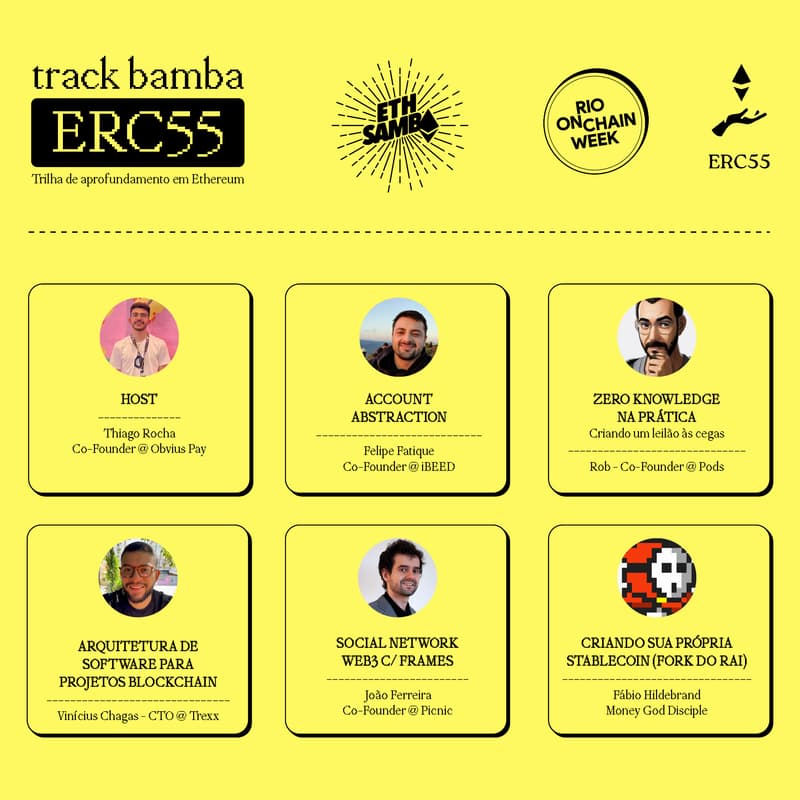 Cover Image for ERC55 Meetup VII: Especial ETHSamba [Híbrido]
