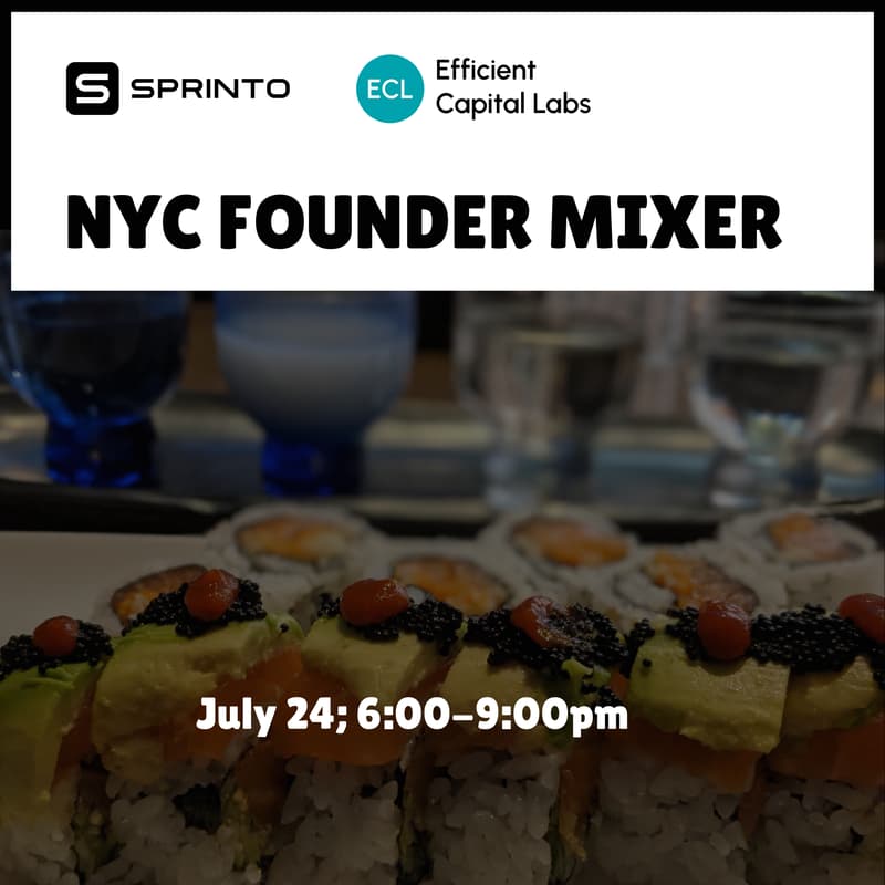 Cover Image for NYC Founder Mixer: Sake & Sushi [Seed to Series B] 