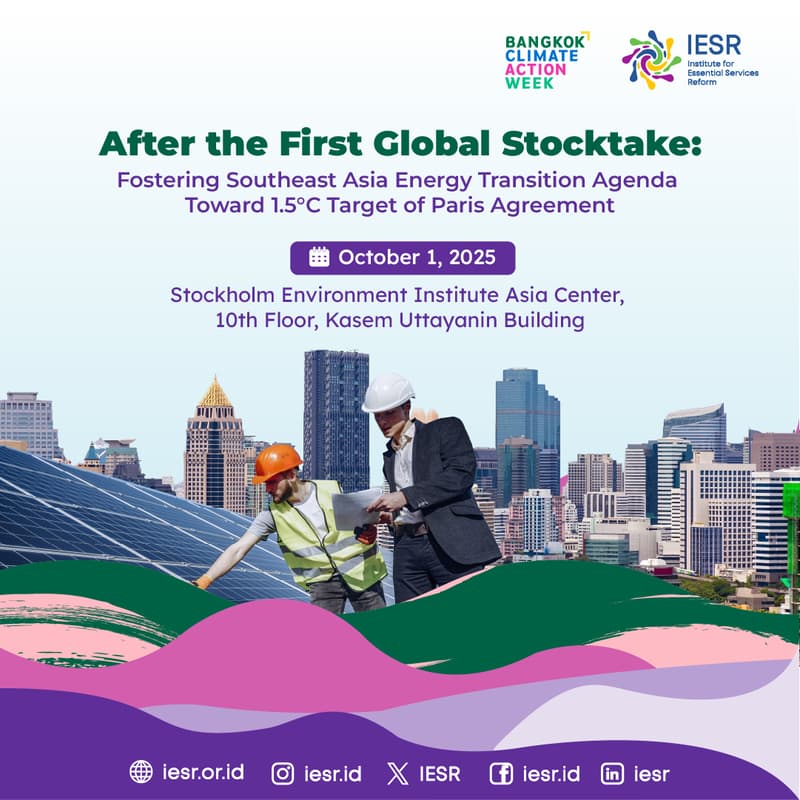 Cover Image for After the First Global Stocktake: Fostering Southeast Asia Energy Transition Agenda toward 1.5°C Target of Paris Agreement