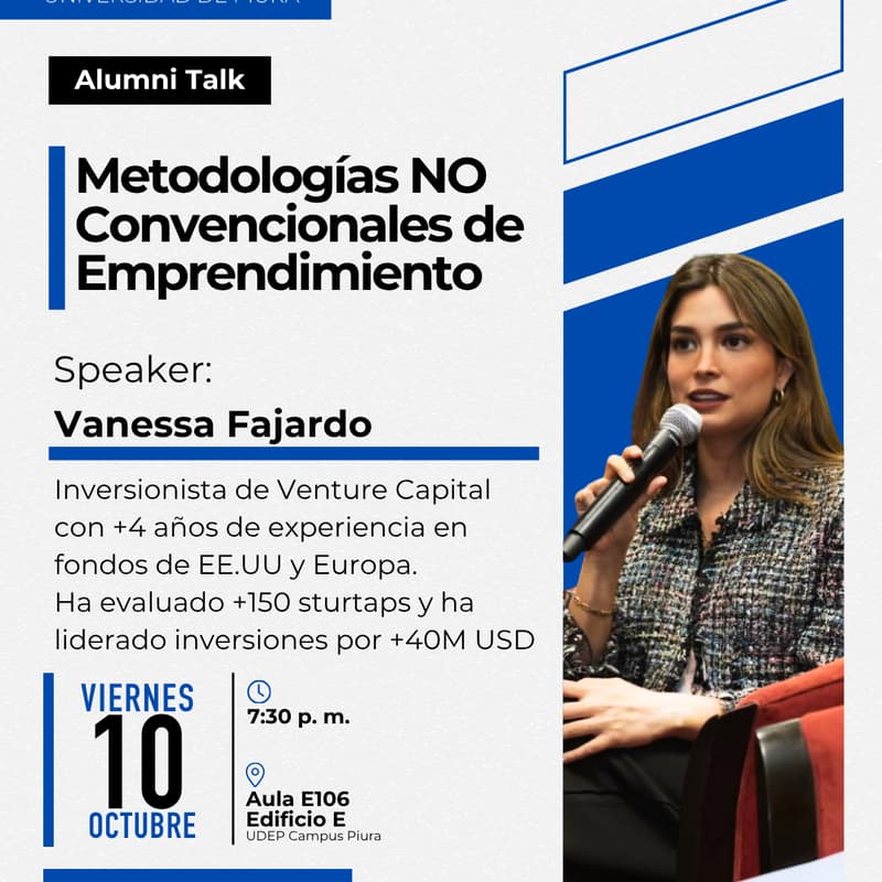 Cover Image for Alumni Talk: Metodologías NO Convencionales de Emprendimiento