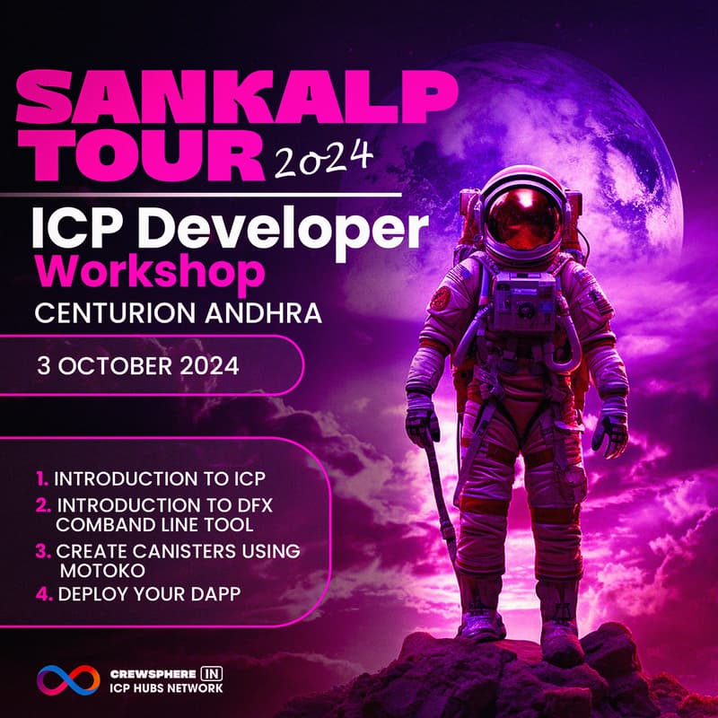 Cover Image for ICP Developer Workshop Centurion University AP
