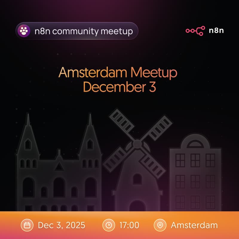 Cover Image for Amsterdam n8n Meetup