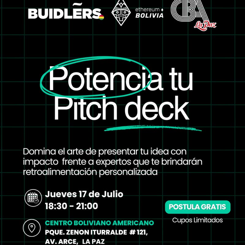 Cover Image for Potencia tu Pitch deck - La Paz