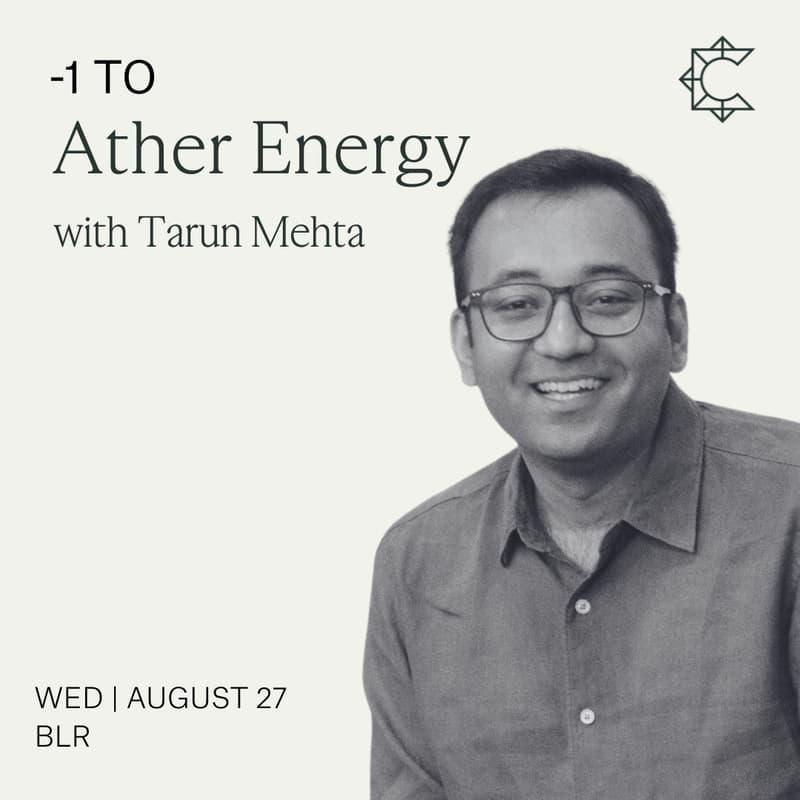 Cover Image for -1 To Ather Energy With Tarun Mehta