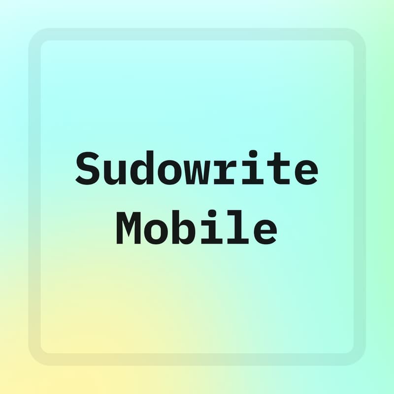 Cover Image for Using the Sudowrite Mobile App