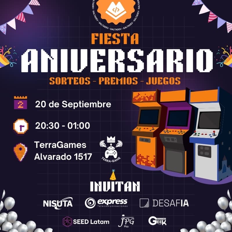 Cover Image for SaltaDev - 1er Aniversario 🎉