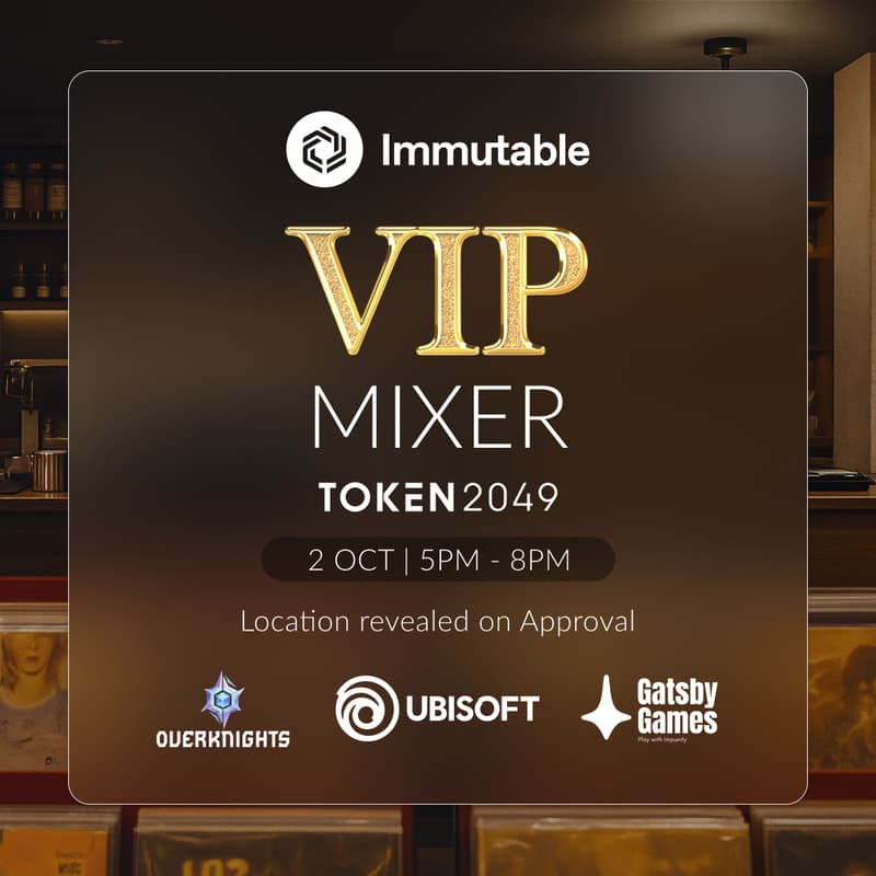 Cover Image for Immutable VIP Mixer Token2049