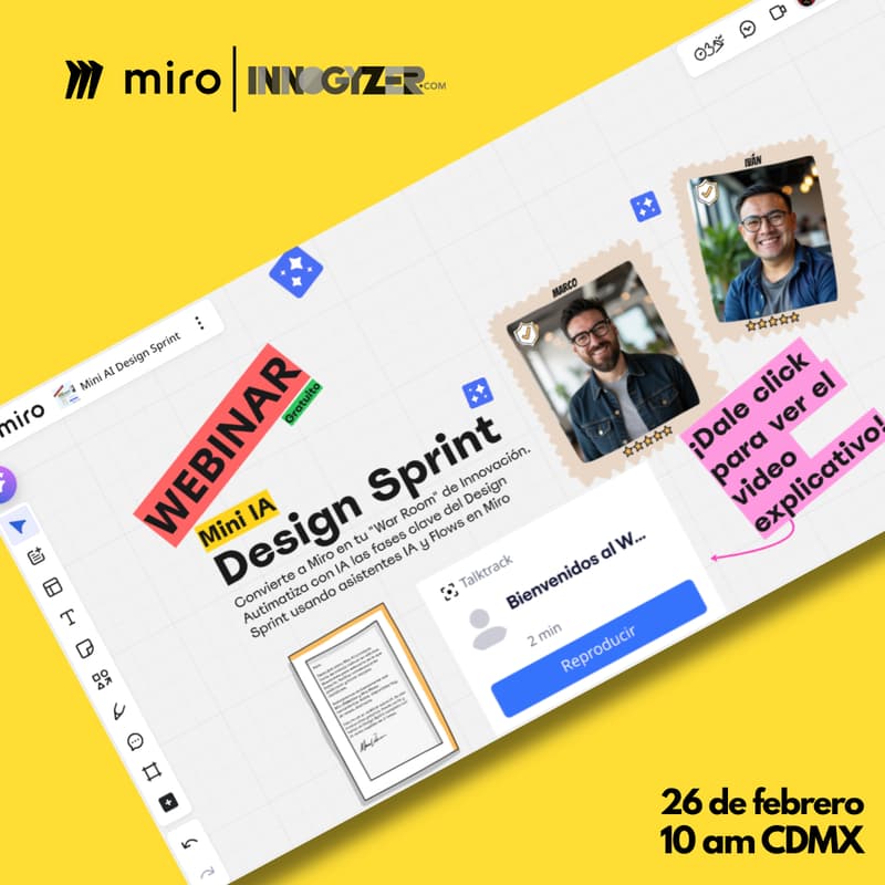 Cover Image for Webinar Gratuito: Mini IA Design Sprint en Miro