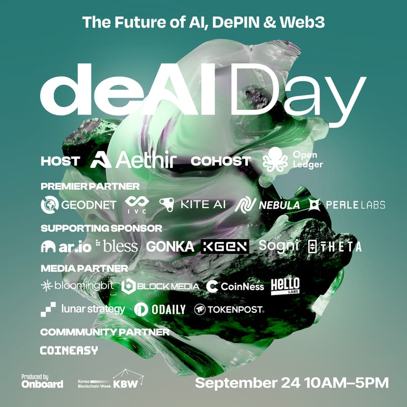 Cover Image for deAI Day @ KBW : The Future of AI, DePIN & Web3