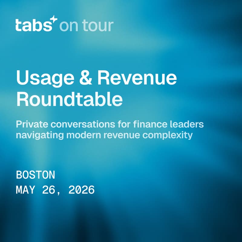 Cover Image for Tabs on Tour x Boston | Usage & Revenue Roundtable