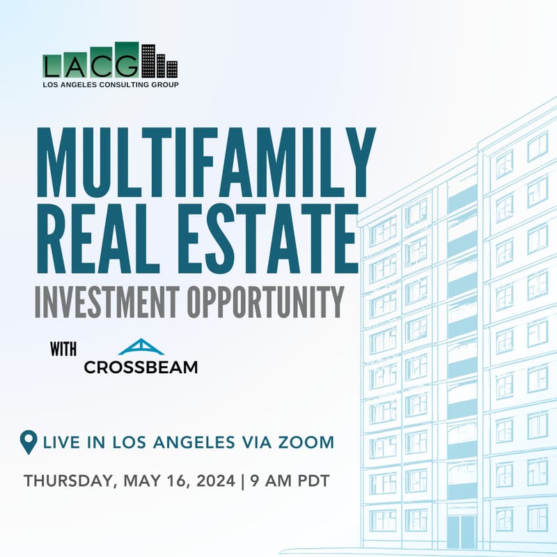 Cover Image for May 16 Webinar: Multifamily Real Estate Investment Opportunity