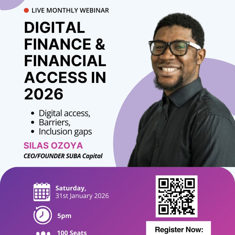 Cover Image for MONTHLY WEBINAR:Digital Finance & Financial Access in 2026