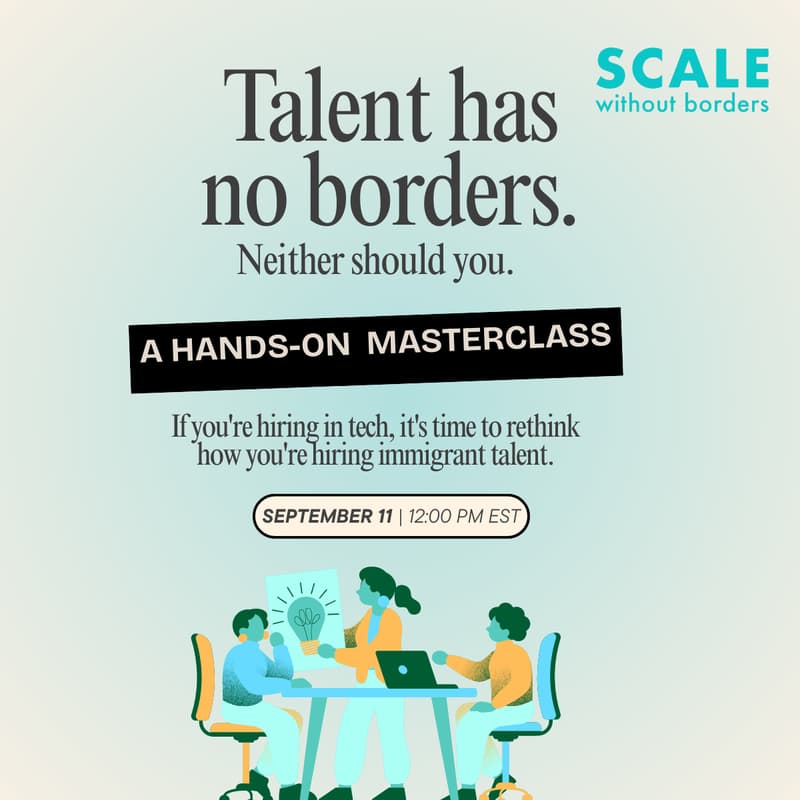 Cover Image for Hiring Immigrant Tech Talent -  A Hands-on (& fun) Masterclass
