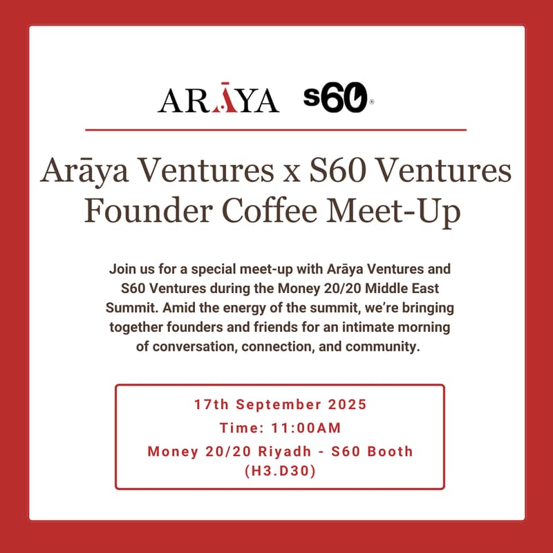 Cover Image for Arāya Ventures x S60 Ventures Founder Coffee Meet-up