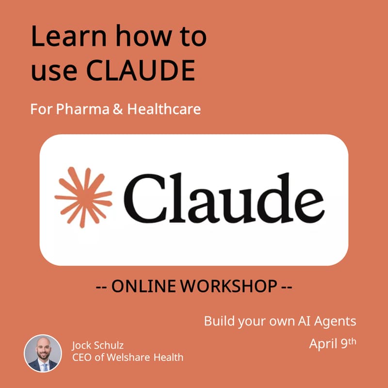 Cover Image for Learn how to use CLAUDE for Pharma & Healthcare Use Cases