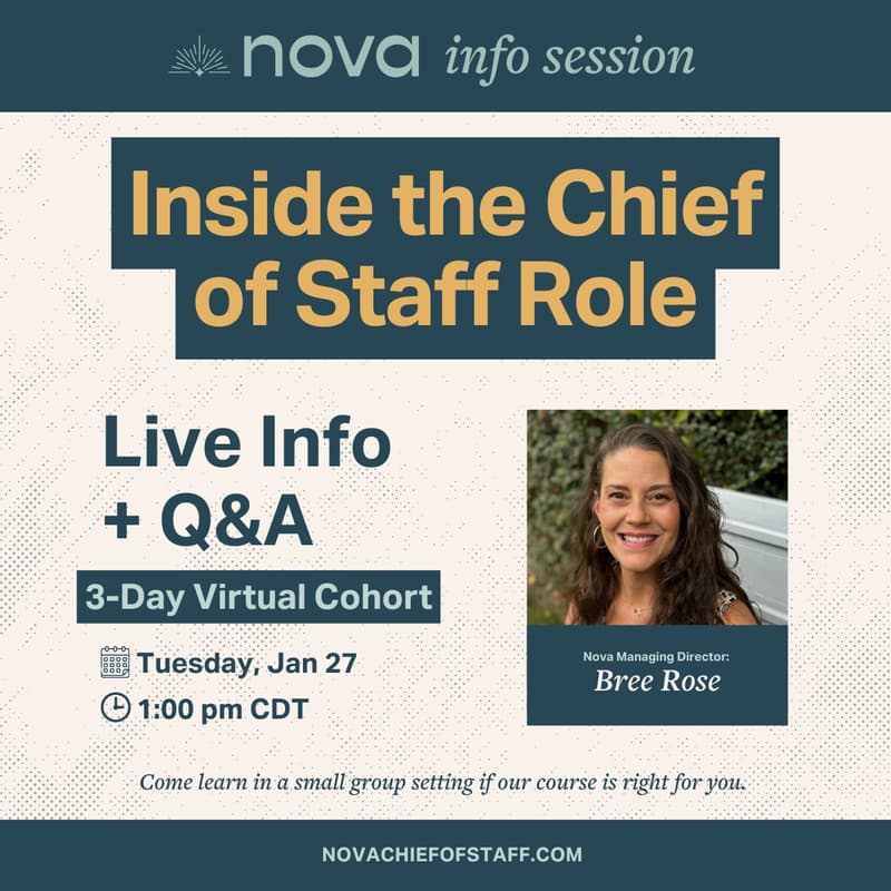 Cover Image for **Executive Assistants & Aspiring Chiefs of Staff: Step Into the Role You’re Already Doing (and Get Credit for It)